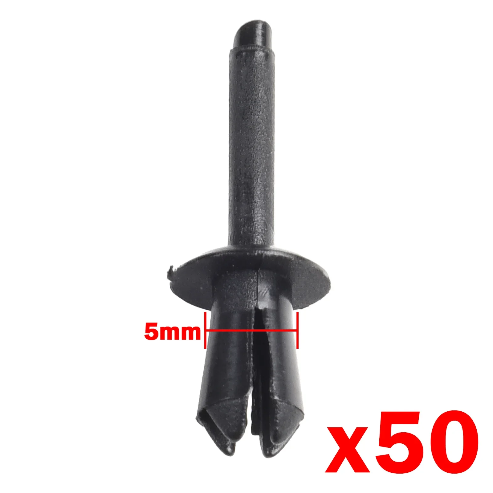 50Pcs 5mm Plastic Rivet Engine Lining Trim Fastener Panel Retainer Clips for BMW for Defender Door Card Interior Weatherstrip
