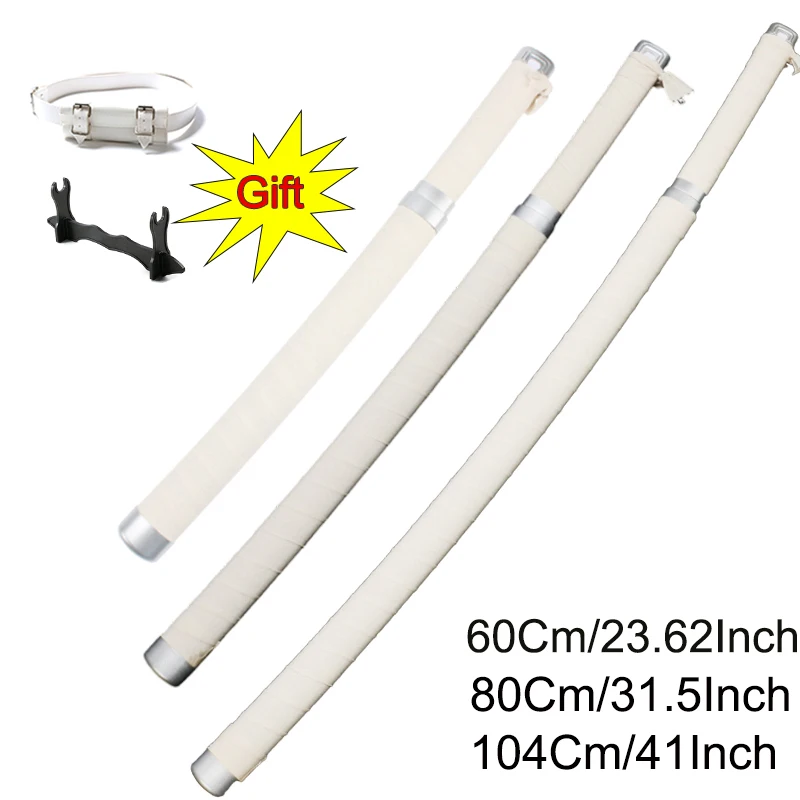 Accesorios de Cosplay de Anime japonés, espada de Katana samurái Inosuke, hoja de bambú, regalo de vacaciones coleccionable, viene con soporte para espada y cinturón