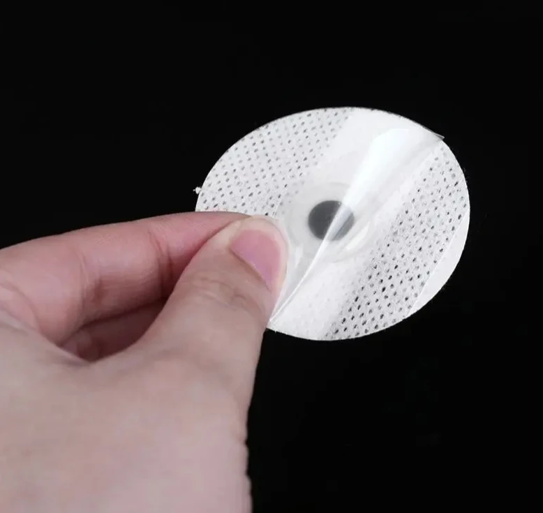 50 poster per elettrocardiogramma, elettrodi circolari, tessuto non tessuto per adulti, nuova patch per accessori per macchine per elettrocardiogramma