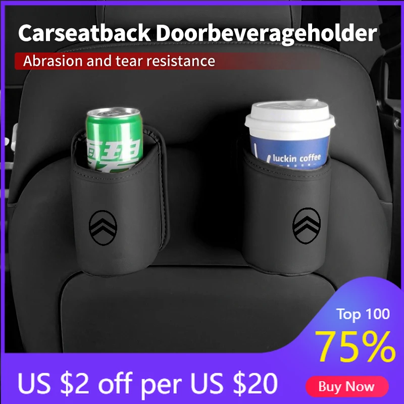 

2026 Hot Car Sticker Car Cups Storage Box Organizer Holder Auto Accessories For Citroen C4 C3 C5 Berlingo Celysee Cactus Picasso