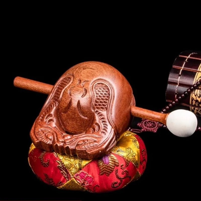 Sandalwood Wooden Fish Meditation Buddhism Wooden Fish Mindfulness Original Religious Drum Professional Percussion Instruments