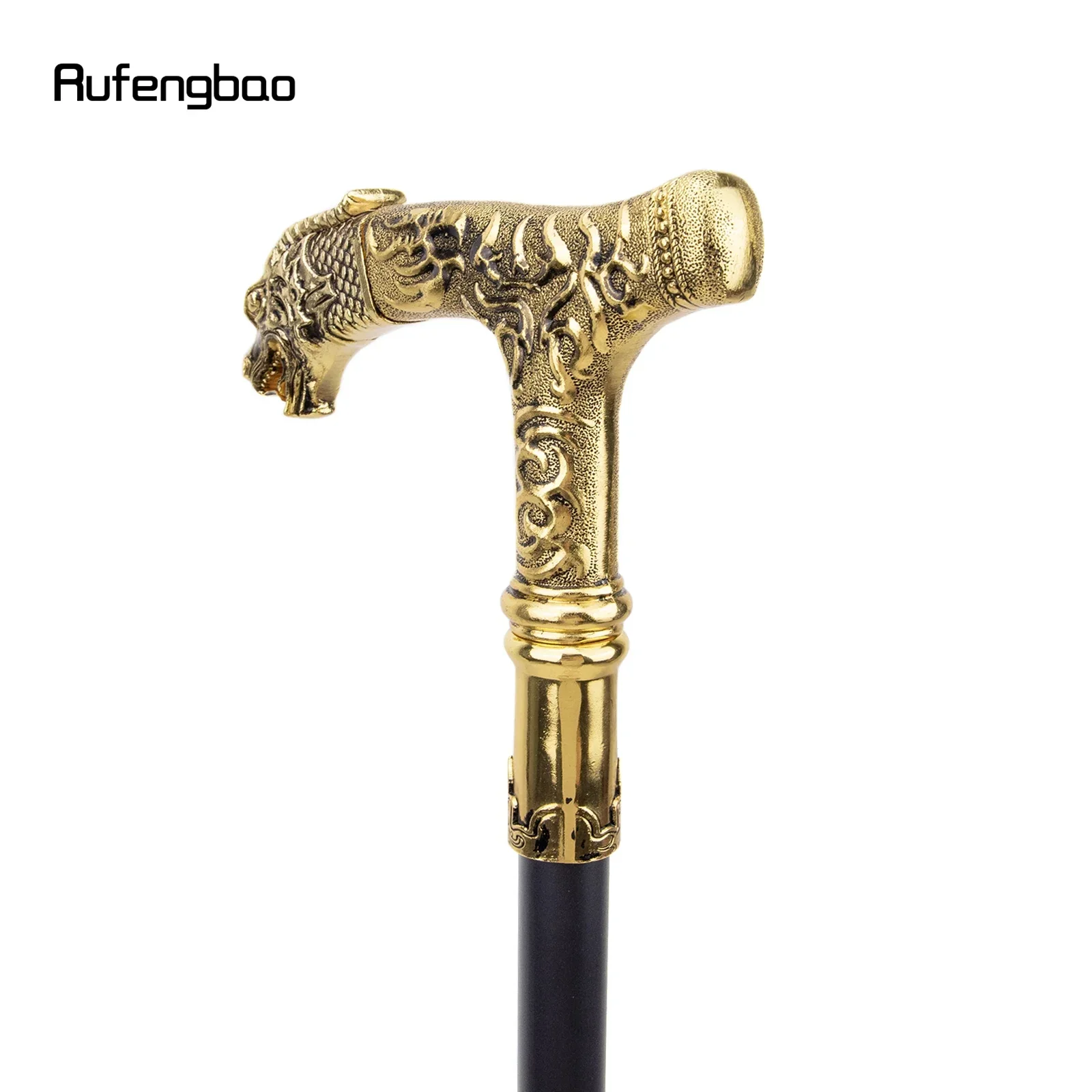 الذهبي التنين مقبض فاخر نمط عصا للمشي حفلة موضة أنيقة عصا للمشي الزخرفية Cospaly قصب مقبض Crosier 90 سنتيمتر