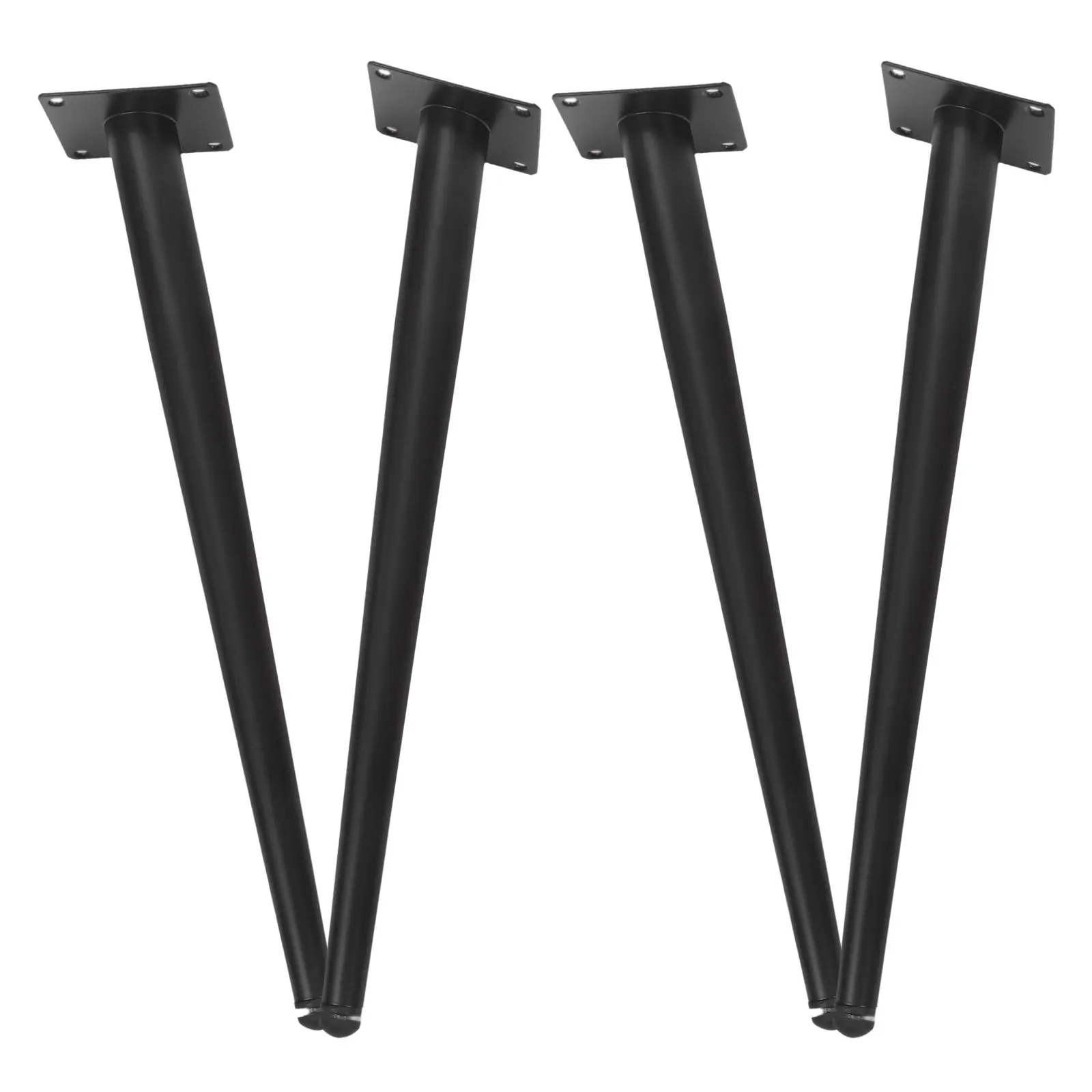 

4Pcs Metal Legs for Furniture Heavy Duty Table Desk Dresser Vanity Mid Century Modern Design Metal Table Base