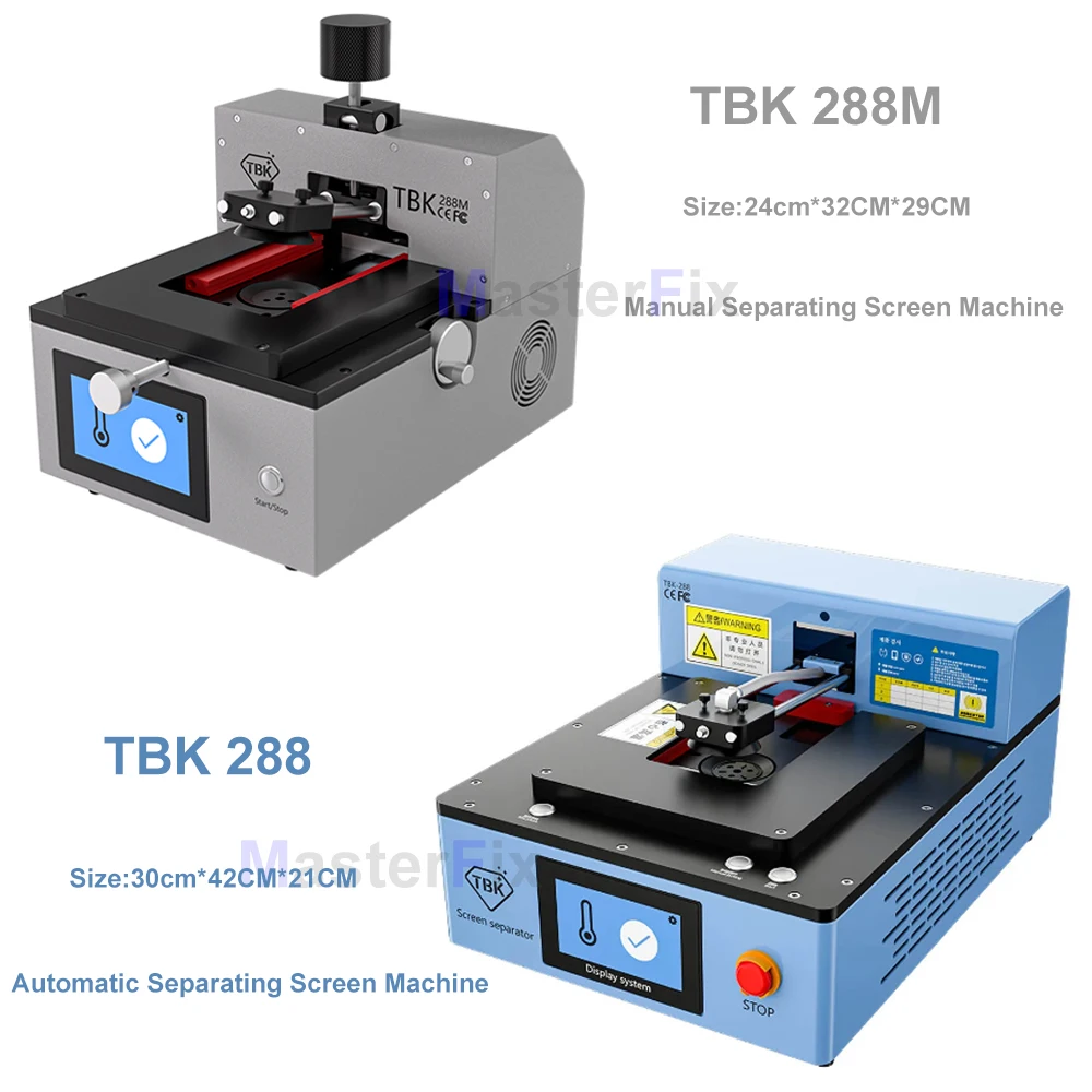 TBK 288/288M Automatic Manual LCD Screen Separator Intelligent Screen Removal Tool Built-in Pump Vacuum for iPhone 5S-15Pro Max