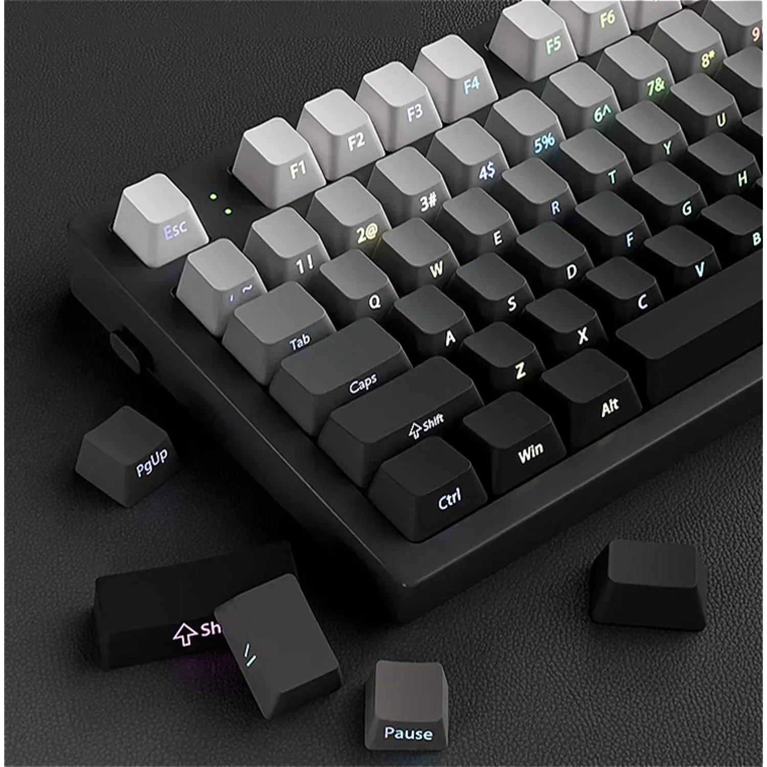 2026 Original Daylight Keycaps PTB Translucent, Side-engraved Oem 135 Keys, Customized To Fit 60/84/98/108 Mechanical Keyboards.