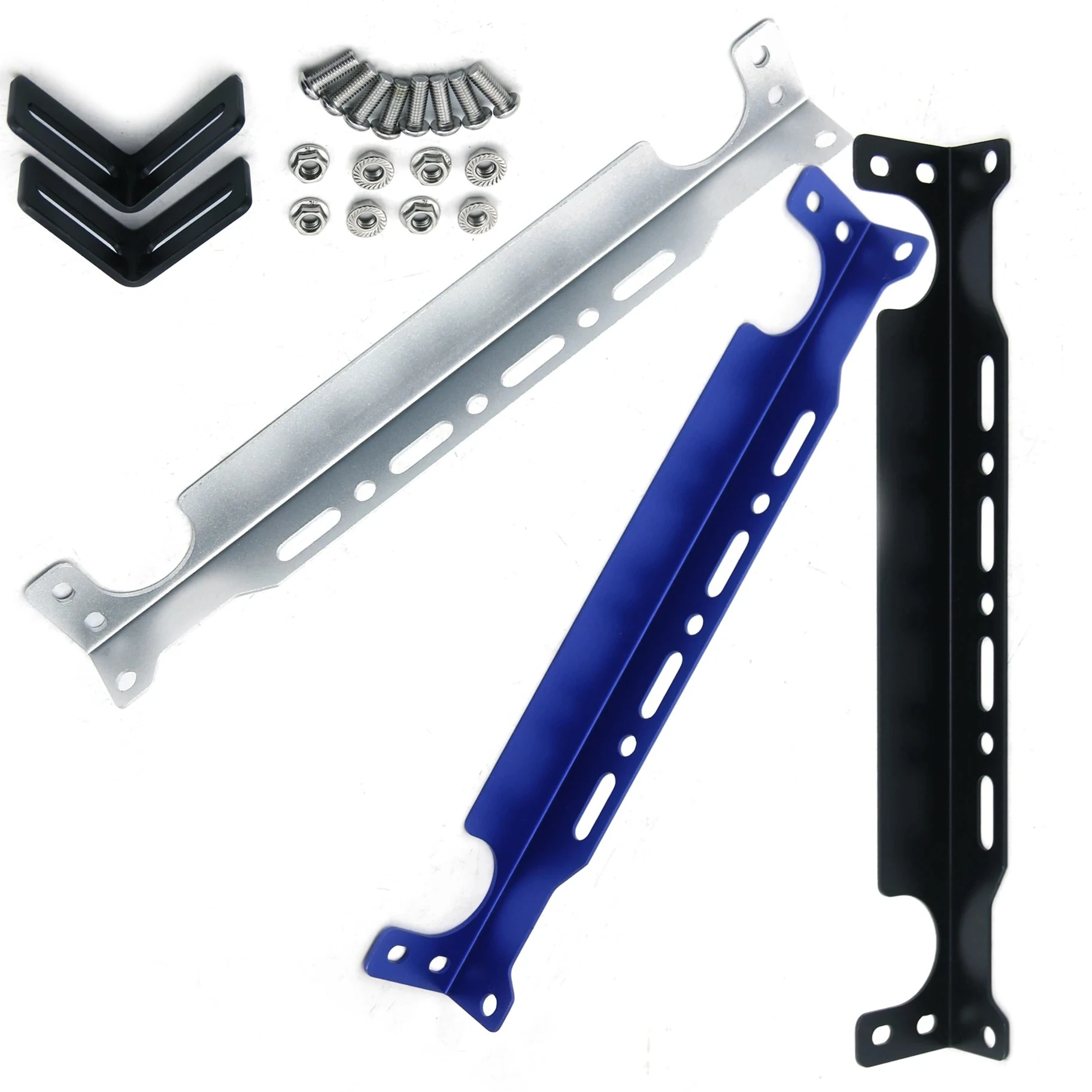 

Universal Aluminum New Engine Mounting Brackets Kit For Trust / British / Mocal Type Oil Cooler Bracket Car Accessories