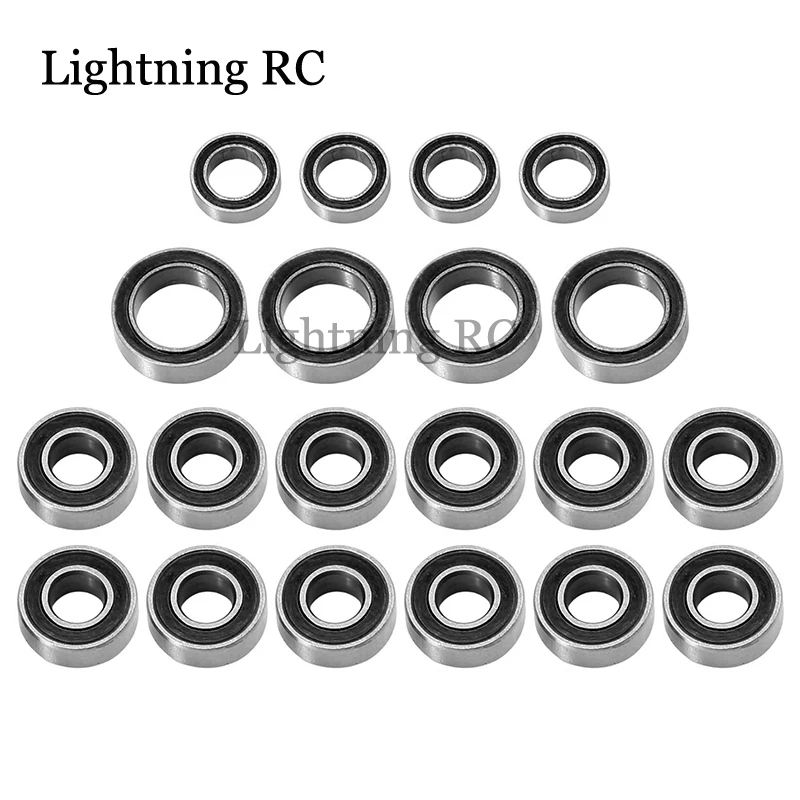 

20pcs Sealed Bearing Kit for Tamiya TT01 TT-01 TT-01E TT-02B TT-01D 1/10 RC Car Upgrade Parts Accessories