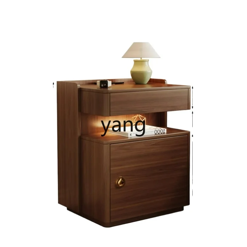 cx Bedside Cabinet Safe Integrated Bedroom Solid Wood Smart Lock Wireless Charging Safe