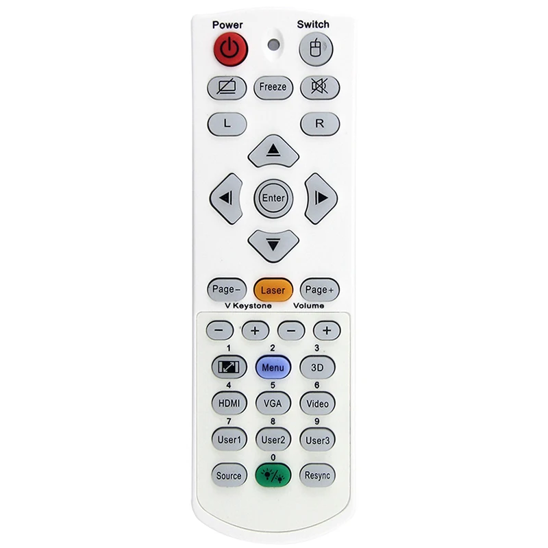 Compatível com o controle remoto do projetor Optoma LM2401 H512 HT2000 W320USTi, peças de reposição IR1304L.