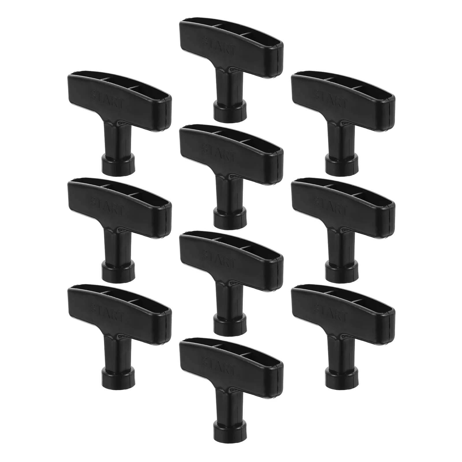 

10 Pcs Gasoline Engine Handle Starter Generator Pull for Trowel Machine Replacement Grip Plate