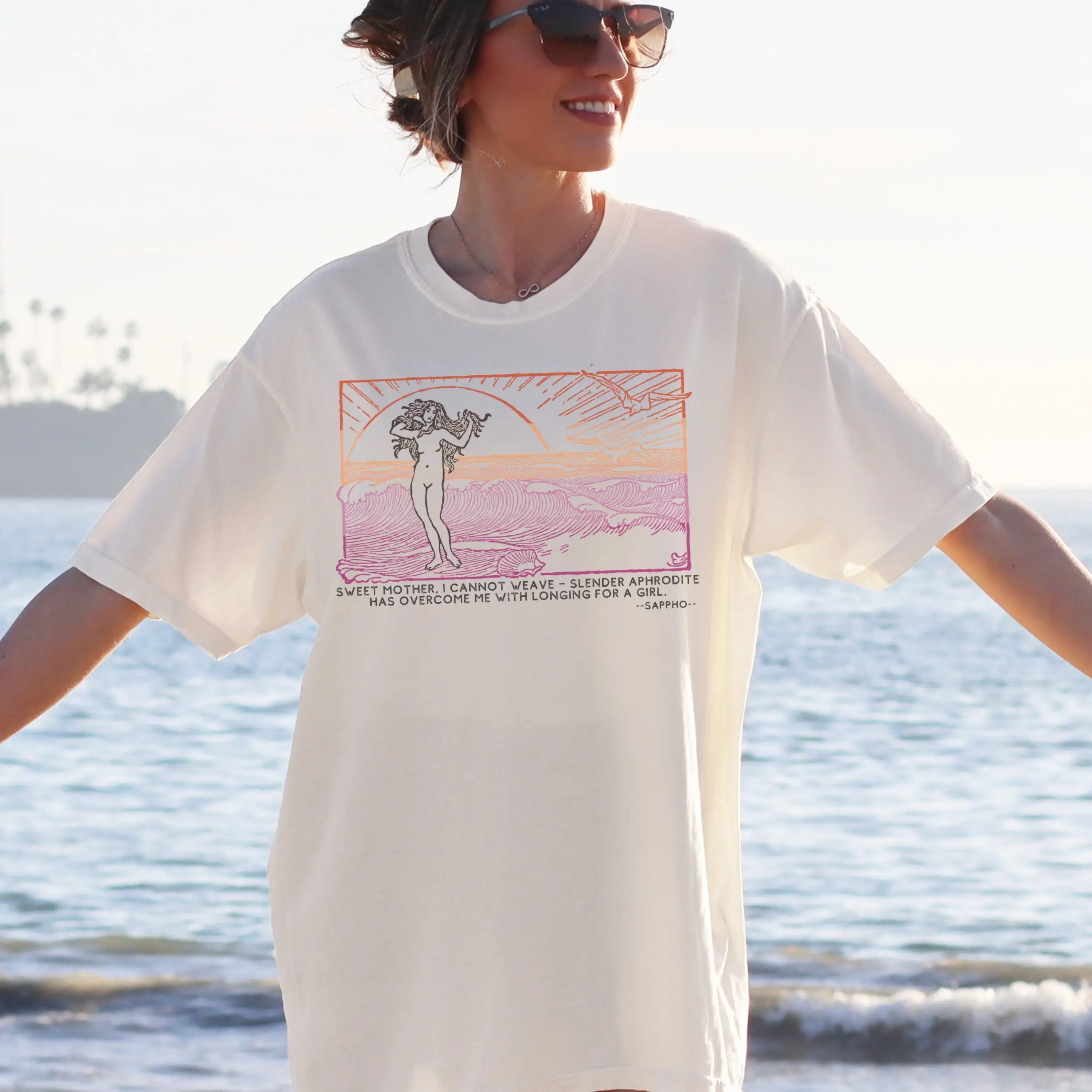 

Футболка Sappho Comfort Colors PoeT Literary Queer Pride LesbianPride Бисексуал Сапфик Темная Академическая литература