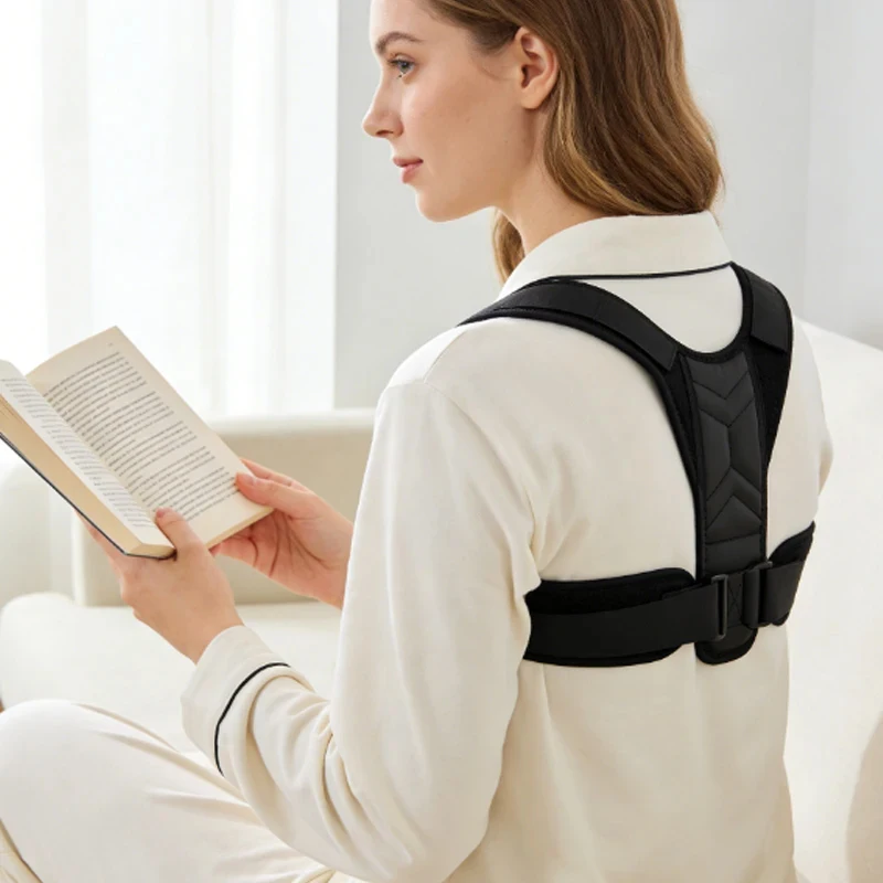 Adjustable Clavicle Support Posture Corrector Back Shoulder Correction Band for Men Women Improve Slouch Rounded Shoulder gallery 5