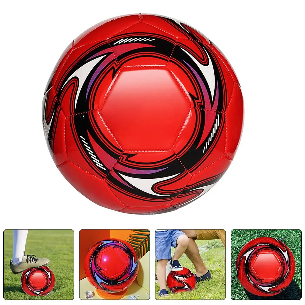 PVC-Größe, Fußball, beständiges Spielzeug, Fußballtraining, leichtes rotes Design, aufblasbarer Fußball für Kinder im Freien