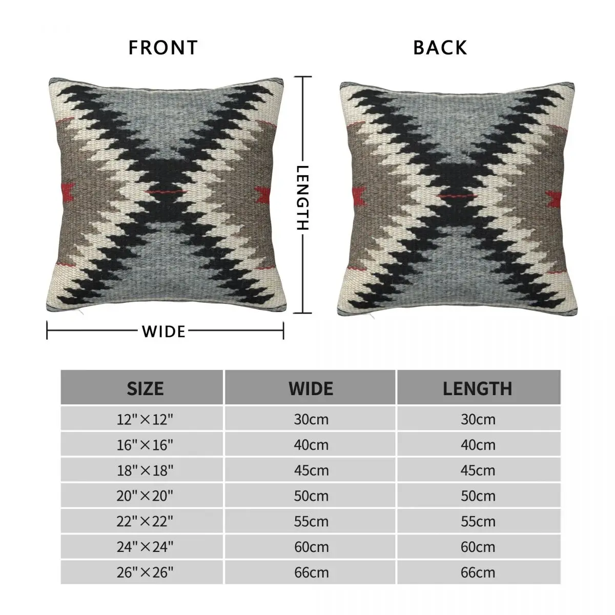 Terraced Diamonds Square Pillowcase Polyester Linen Velvet Creative Zip Decorative Throw Pillow Case Bed Cushion Cover