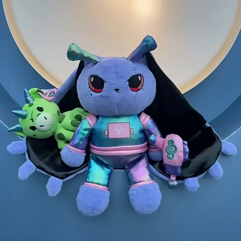 

Плюшевая игрушка-монстр Alien Rabbit от Plushie Dreadfuls Us Original, миниатюрный зеленый монстр, брелок для сумки, коллекционный подарок для подростков и взрослых