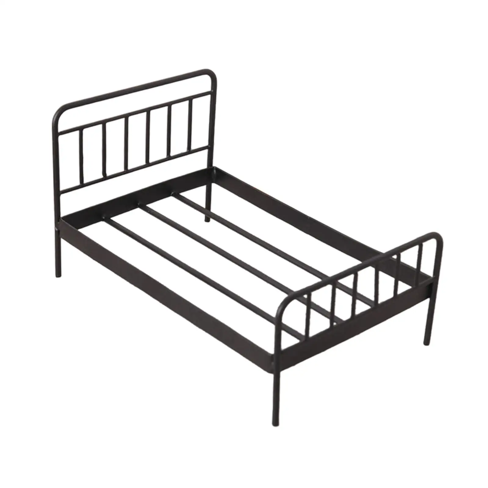 เตียงจำลองสำหรับบ้านตุ๊กตาขนาด 1/12, เฟอร์นิเจอร์บ้านตุ๊กตา, เฟอร์นิเจอร์จิ๋ว เตียงบ้านตุ๊กตา ของตกแต่งบ้านตุ๊กตาสำหรับจัดสวนขนาดเล็ก