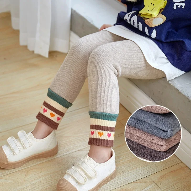 Girls Leggings Warm Winter Skinny Pants Cotton Knitted Children's Legging Trousers for 1-12 Years Pencil Trousers Outfit