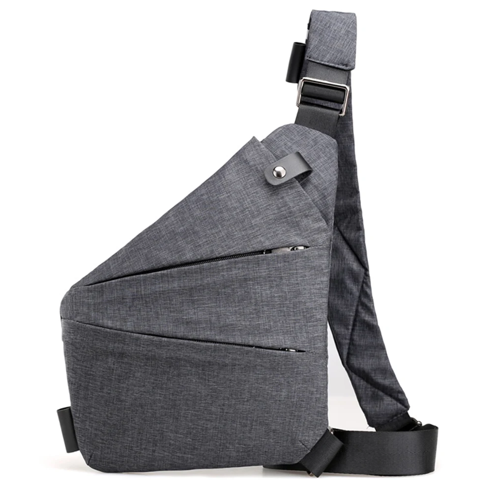 Mens Fashion Chest Bag Travel Crossbody Bag Large Capacity Simple Sling Bag Anti Theft Bag Ergonomic Mini Shoulder Bag