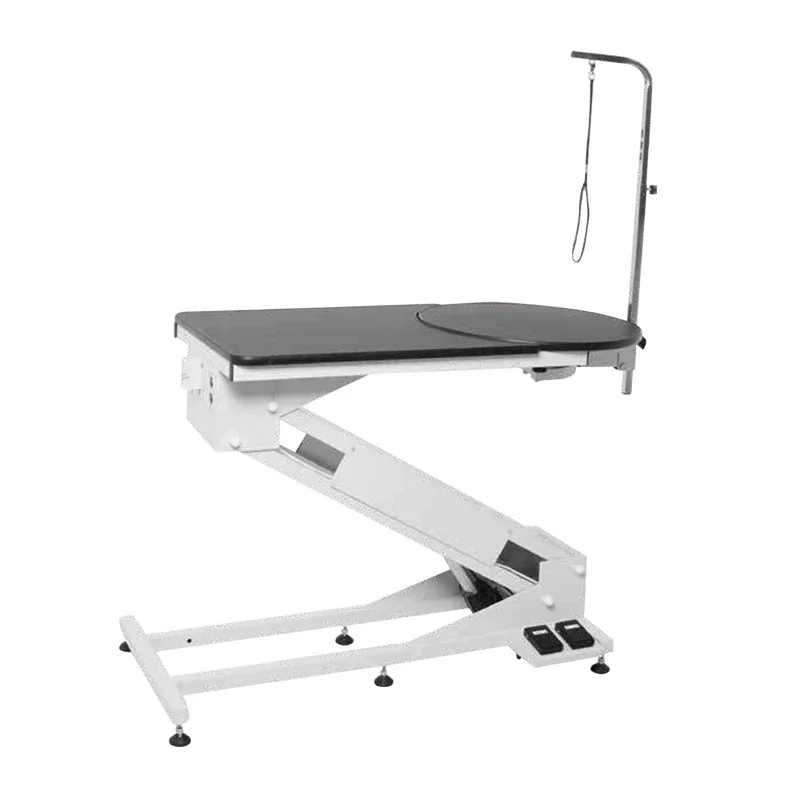 

FT-898R-SW Electric Lifting Pet Show Table Dog Grooming Claw Care Table with Round Rotational Top Stainless Steel Pet Supplies
