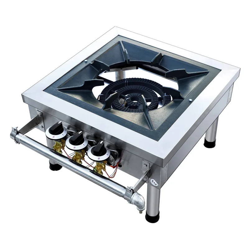 

Fire Gas Low Soup Stove, Commercial Bantam Stove, Liquefied Gas Braised Meat Stove, Single and Double Eyes