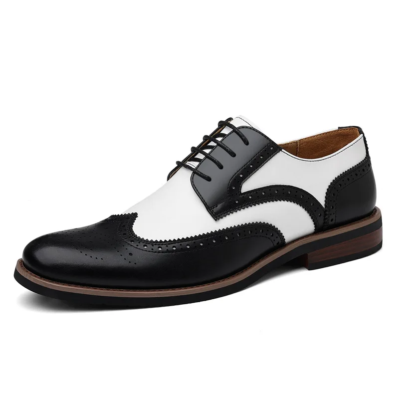 

Новые мужские туфли дерби Brocker 2026 года, весенне-летние, деловые, повседневные, модные, больших размеров, из натуральной кожи