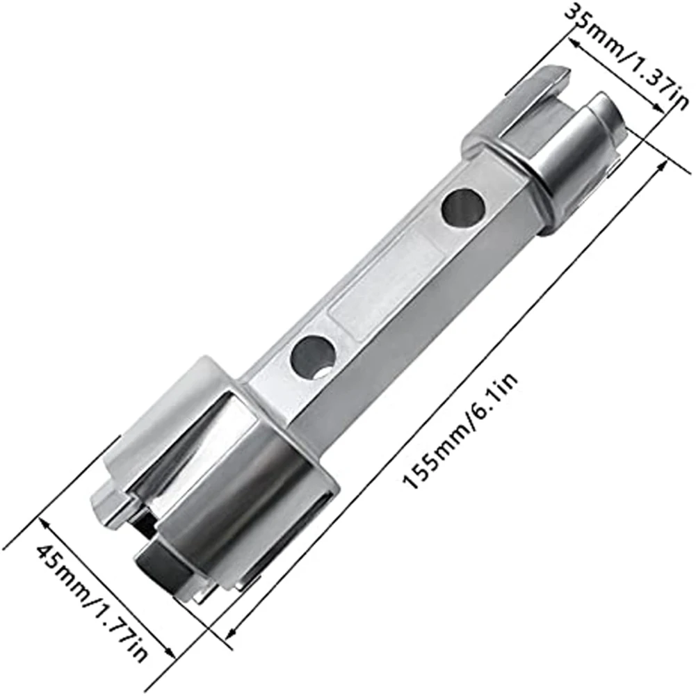 Imagem -04 - Telescópico Bacia Wrench Sink Spanner Mandíbula Ajustável Mão Ferramenta de Reparo Extensível Handle O50 a 11 4