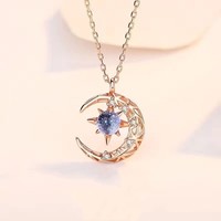 Classic Movie Soy Luna Series Pendant Exquisite Luxury Star Moon Universe Necklace for Woman Man Collection Jewelry Gift