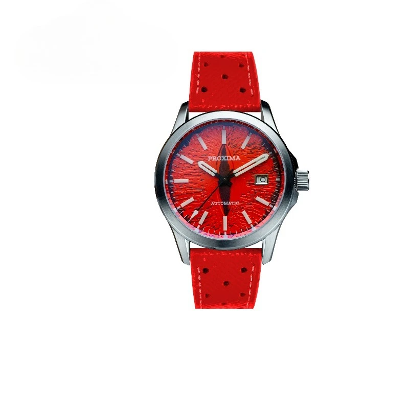 PX1742 Automatic Mechanical Movement Sports Waterproof Men's Watch, Transparent 9015