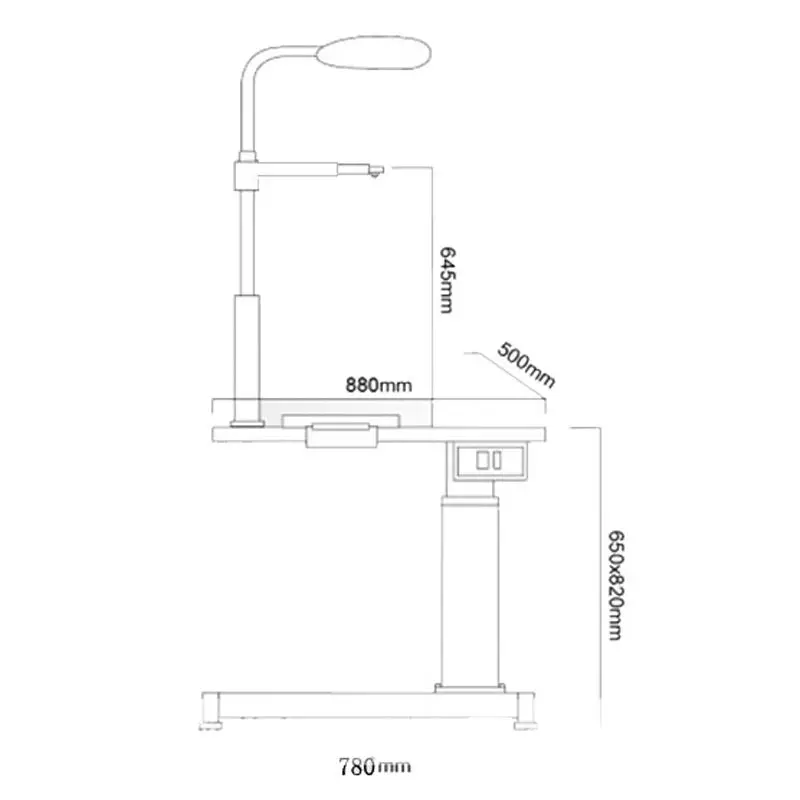 Aist Ly-180A Hot Sale Most Economic Combined Table Ophthalmic Combination Table and Chair Unit