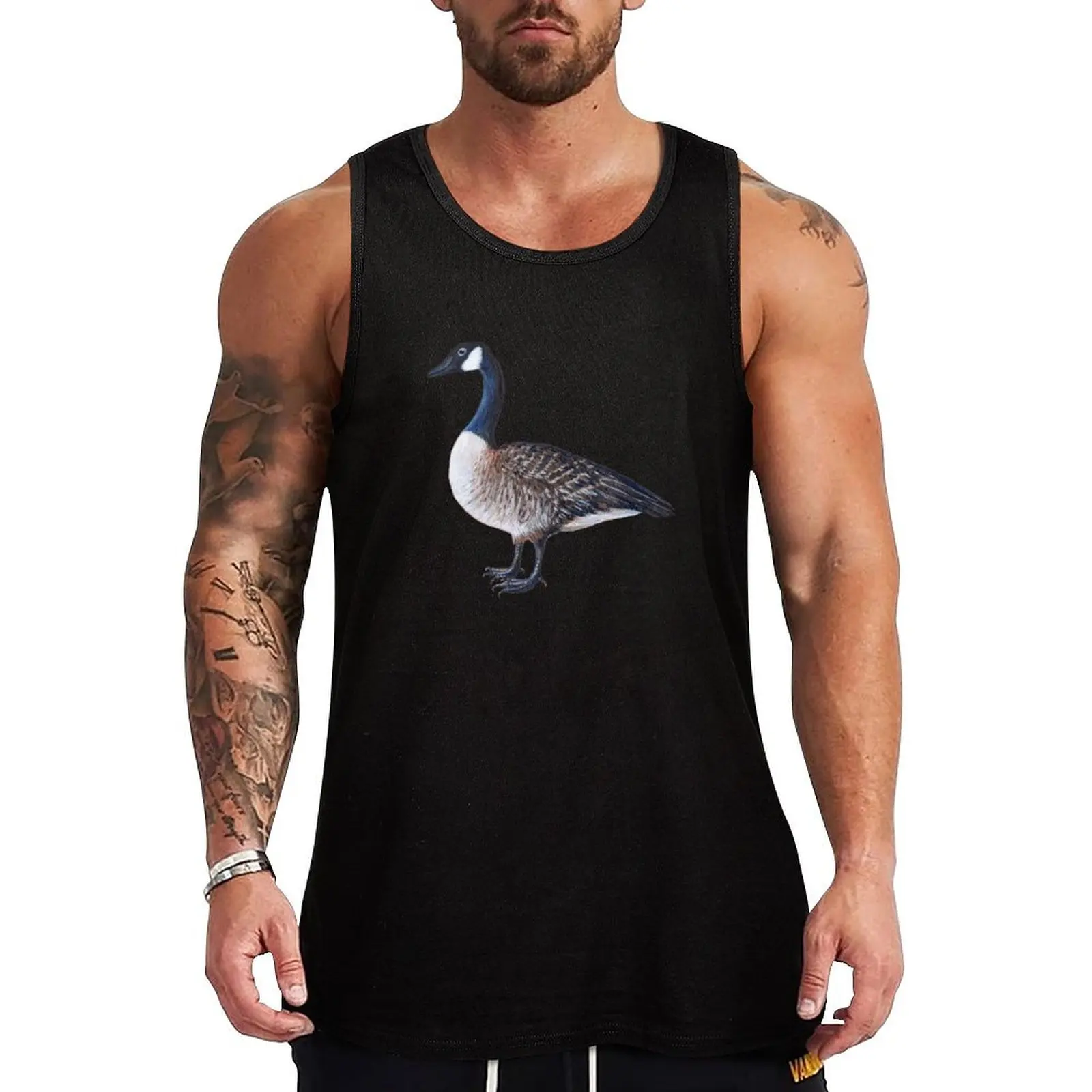 

Canada Geese Tank Top Men's tops Men's summer vest anime top