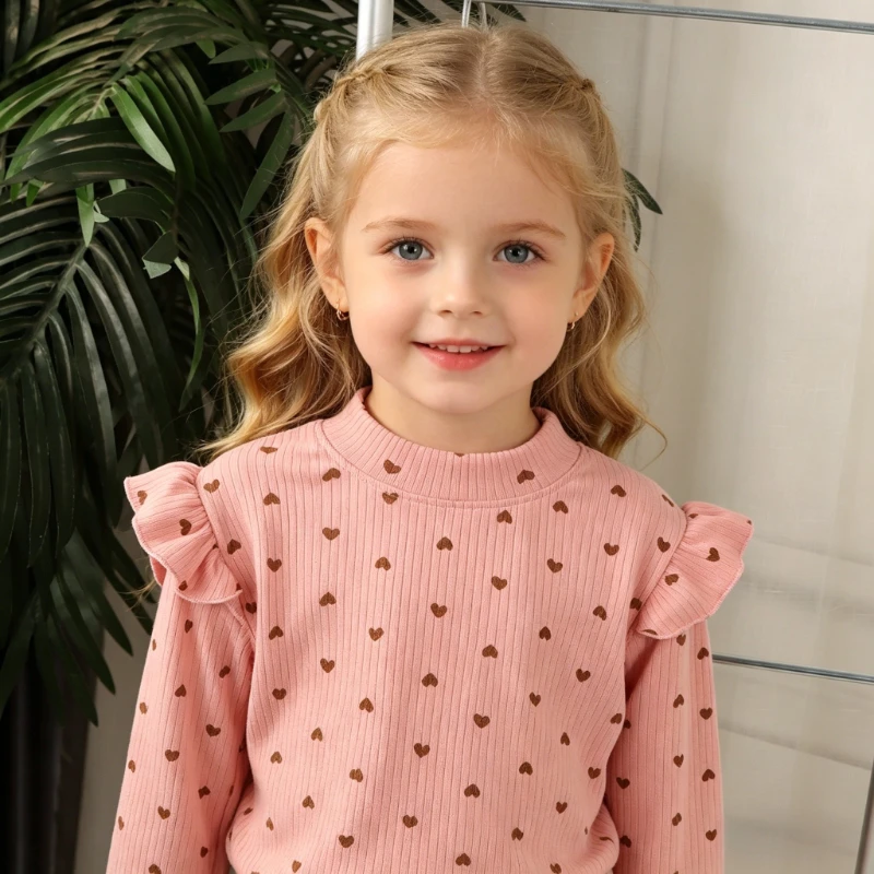 Spring Autumn New Children Casual T Shirt Loose Kids Striped T Shirts Soft Warm Tee Boys Girls Long Sleeve Tops Baby Clothes