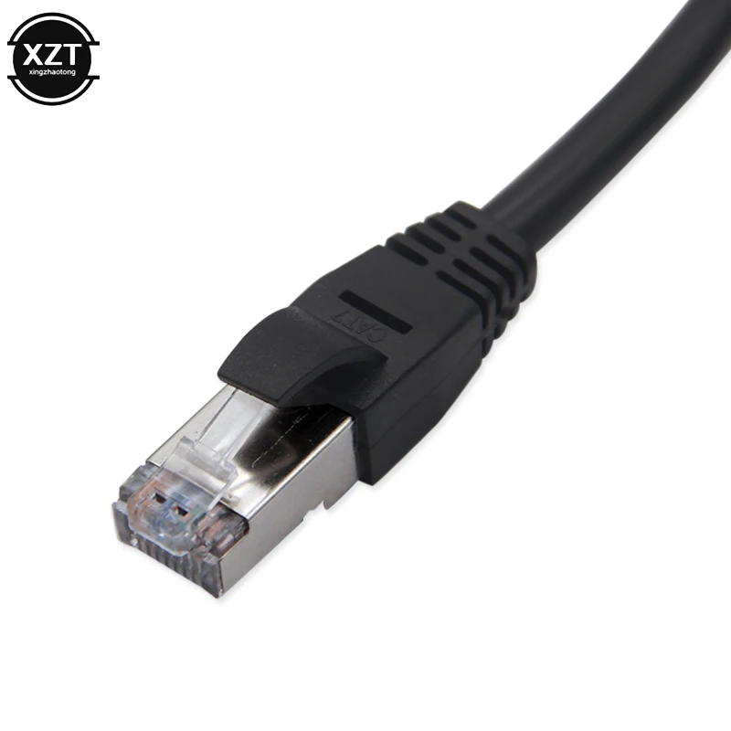 Сетевой разветвитель RJ45 Ethernet (1 на 2) для кабеля Cat 6, адаптер-разветвитель для подключения к сети LAN