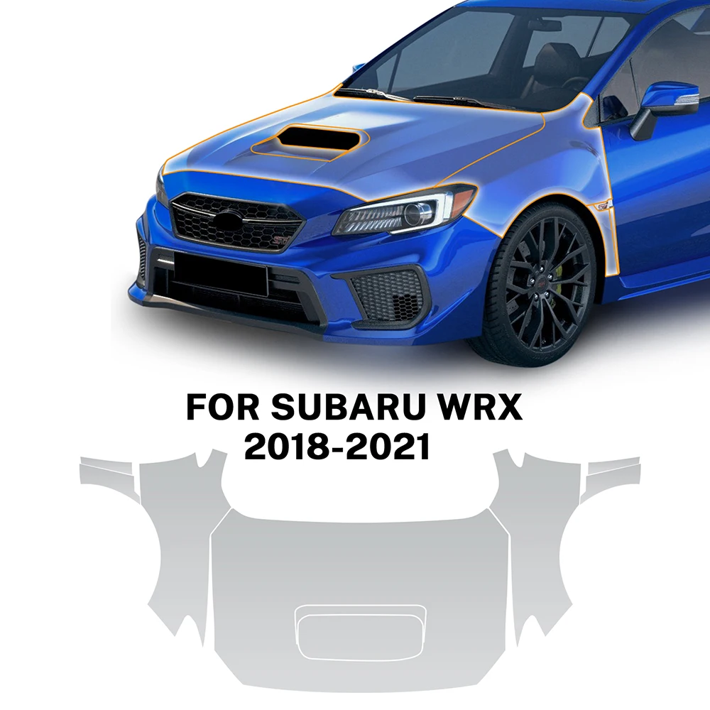 for Subaru WRX 2018-2020 2021 Anti-Scratch Film Transpare Body Film Engine Fender Rear Door PPF Paint Protection Film Tpu Film