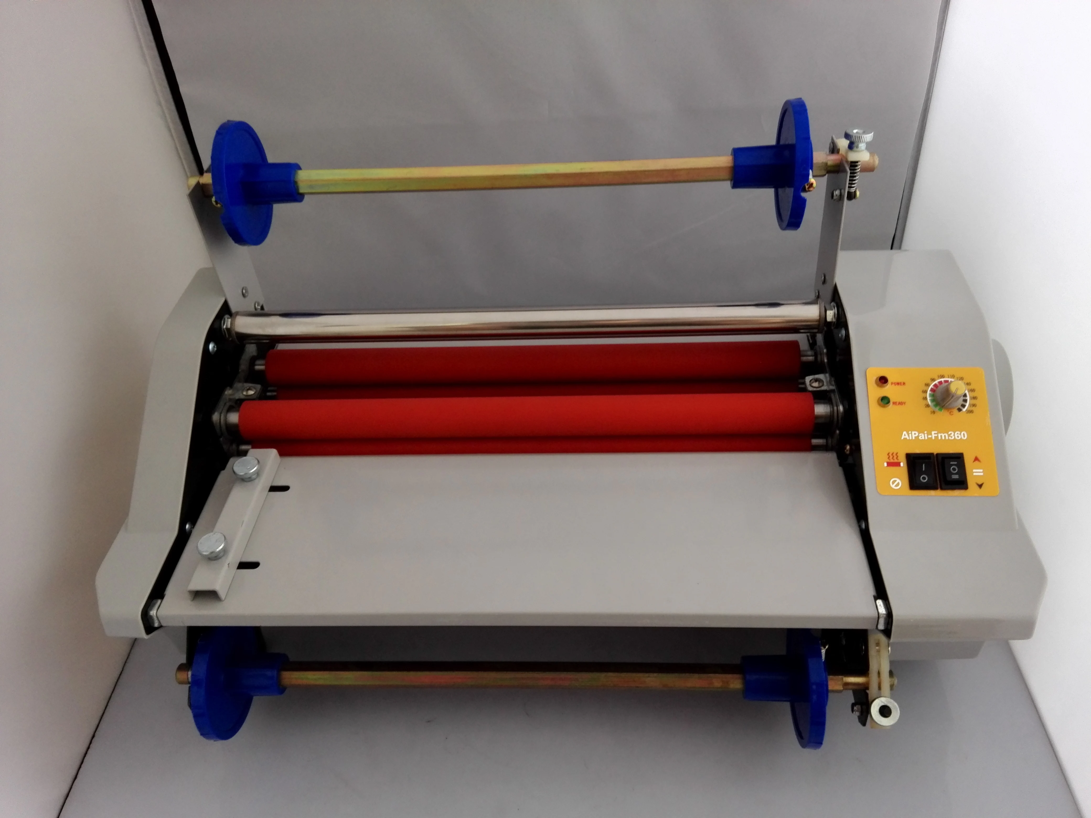 

AIPU FM360J Laminator Four Rollers, electronic temperature control Hot Roll Laminating Machine single and sided a heating mode