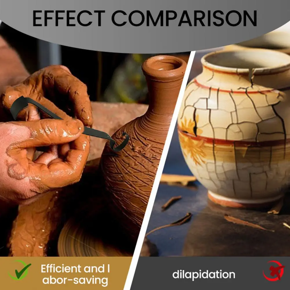 

Инструмент для резьбы по керамике, инструмент для обрезки глины, прочный инструмент для обрезки керамики для лепки глины, проекты своими руками, устойчивый к ржавчине двойной