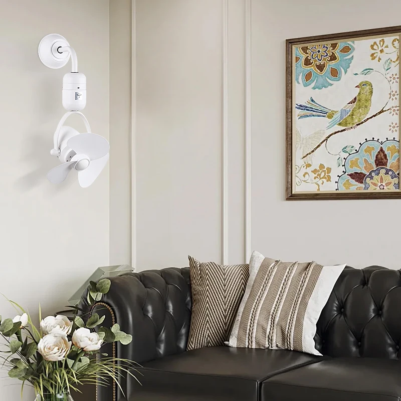 7018A 12-Inch Metal Ceiling Ventilation Fan With Remote Control Timer 3 Blades Decorative Function For Household Use