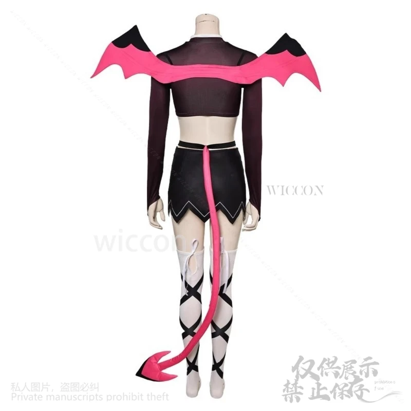 アニメ漫画ボスコスプレヴェロシカセクシーなジライケイスーツシャツスカート尾翼ウィッグセット@edggy^/ハロウィン悪魔の女の子夢のような! @ # @