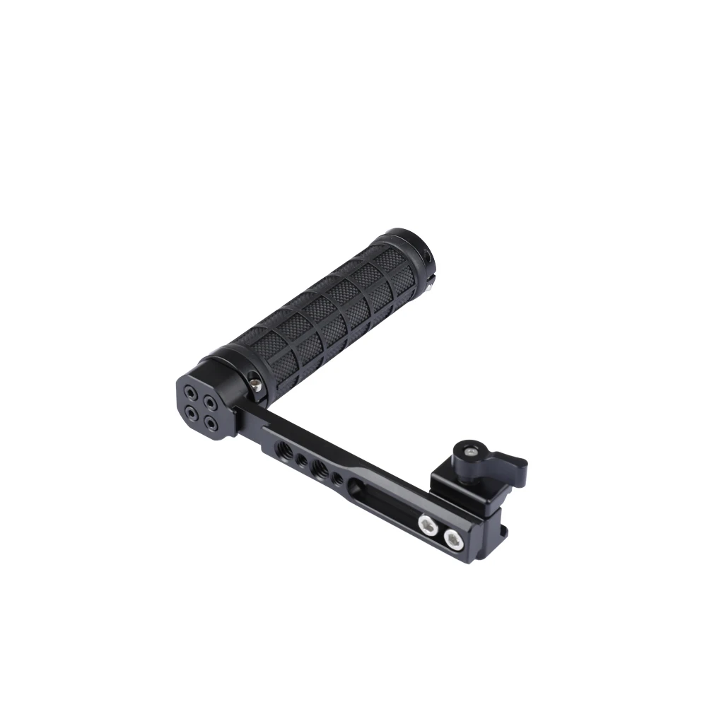 Camvate Rubber Nato Handvat Grip L-Type Met Nato Klem Voor Dslr Camera Cage Rig Monitor Led Video Licht microfoon Statief