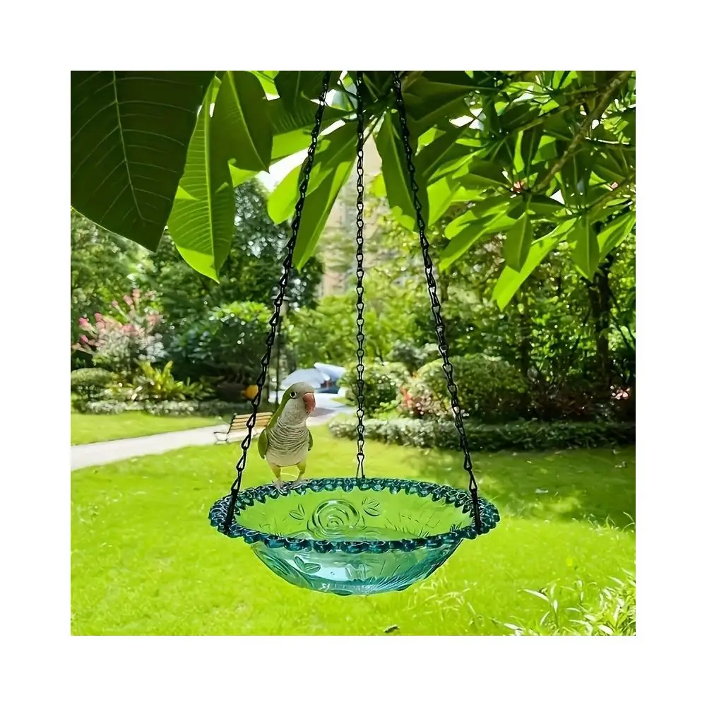 New Bird Flower Shaped Hanging Bird Feeder Birdbath For Garden Outdoor Decor,Yard Farm Supplies, Hummingbird Feeder Supplies