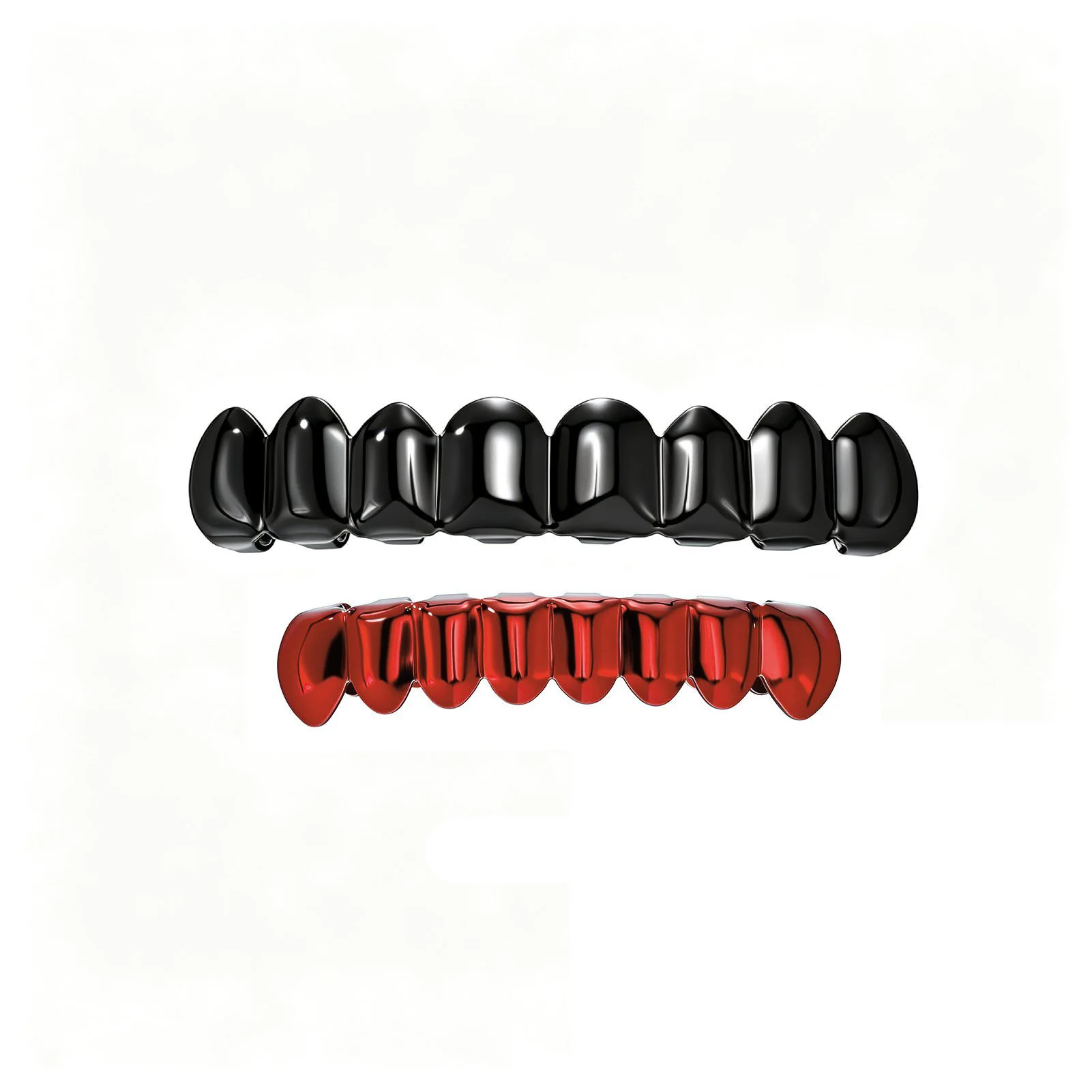 RACHELZ DIY Mix Match 8/8 Gold Silver Red Blue Black Color Teeth Grillz Hip Hop Smooth Tooth Caps For Women Men Jewelry Gift view 5