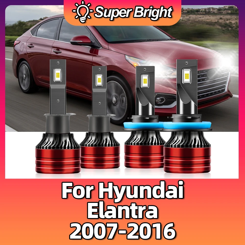 Car Headlight Auto Led Lights 6500K 20000LM Turbo Lampada For Hyundai Elantra 2007 2008 2009 2010 2011 2012 2013 2014 2015 2016