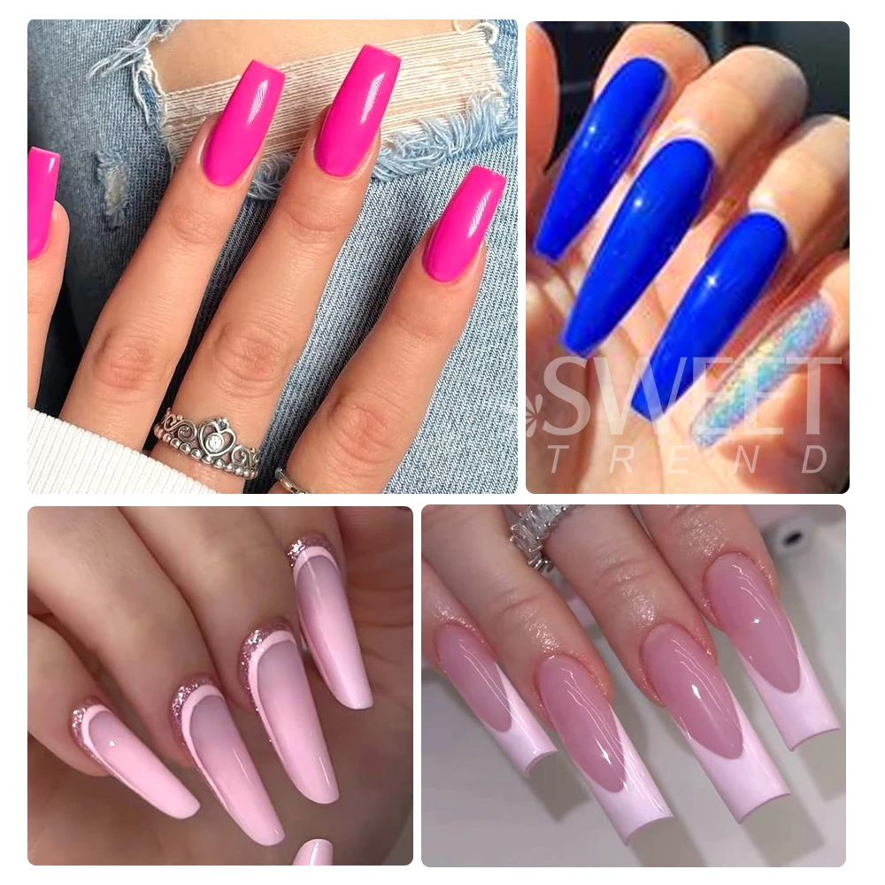 480 قطعة/صندوق مجموعة أشكال مزدوجة للأظافر أشكال أظافر كاملة ملونة قوالب علوية نصائح لأظافر جل تمديد أشكال أدوات قولبة بناء وهمية #4