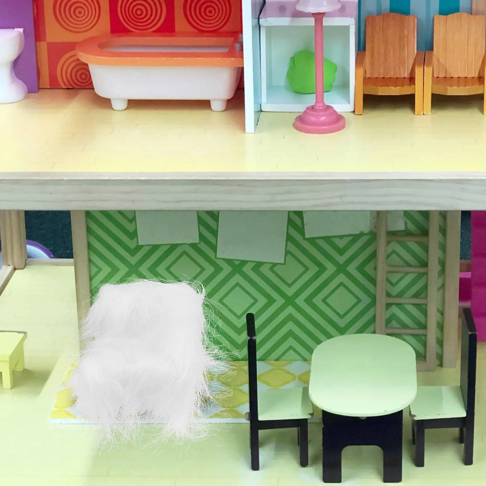 

Набор реалистичной миниатюрной мебели для кукольного домика: элегантный винтажный диван для гостиной, декоративная мебель, аксессуары для ролевых игр