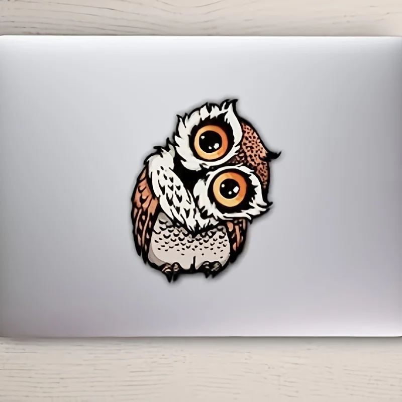 ملصقات سيارة بضوء البومة لجسم نافذة السيارة ، ملصقات مركبة مقاومة للماء ، زينة حيوانات لخزان الدراجة النارية ، 1 * * #2