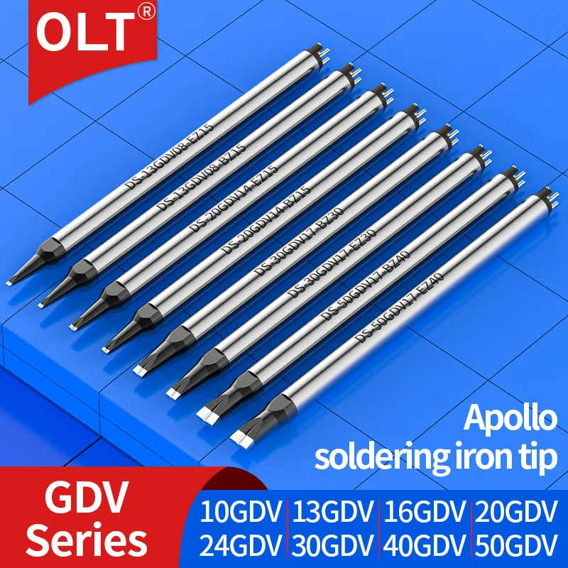 

DS/DCS series soldering Iron tips DS-20GDV14-EZ15 DCS-30DV DS-40GDV17 DS-16GDV10 For Apollo Seiko automatic welding equipment