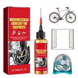 Lubrificante per macchine lubrificante industriale antiruggine da 60ml lubrificante industriale protettivo con penetrazione rapida per catene da bicicletta