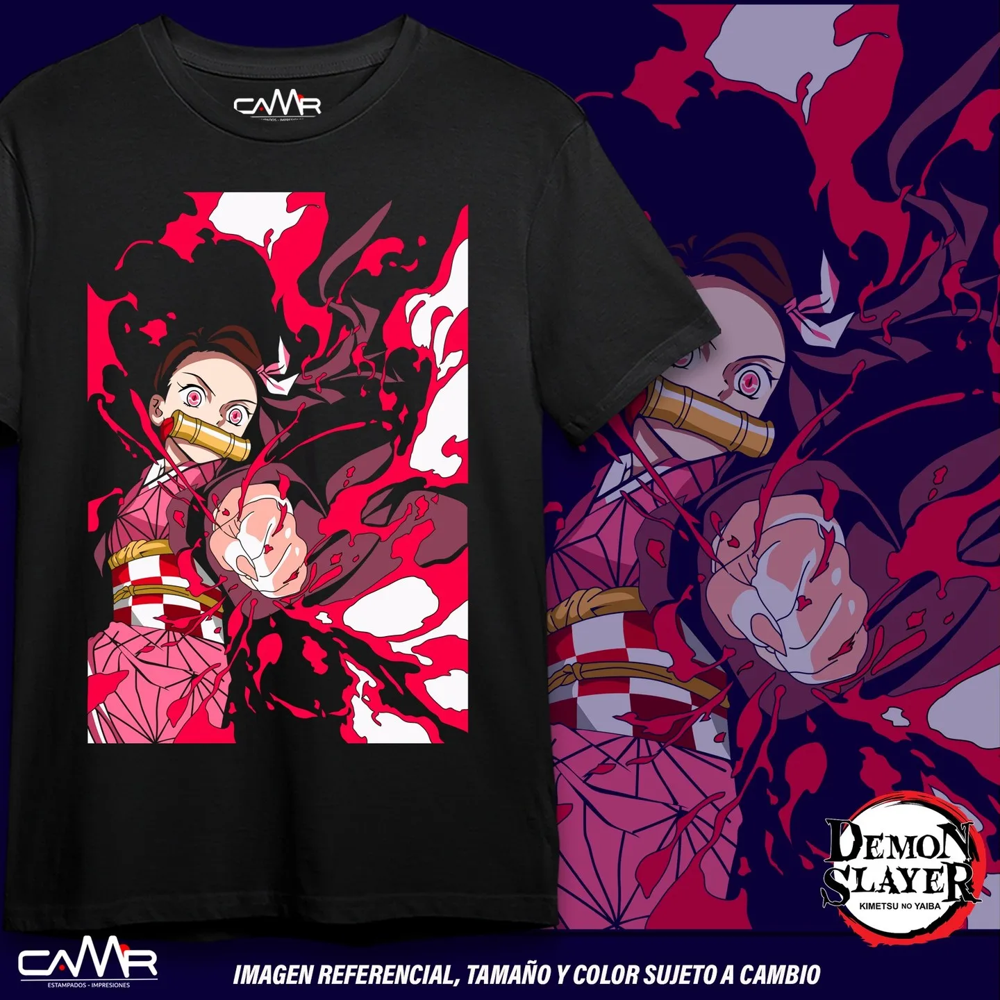 

Футболка Demon Slayer Камадо Незуко Рубашка Kimetsu No Yaiba