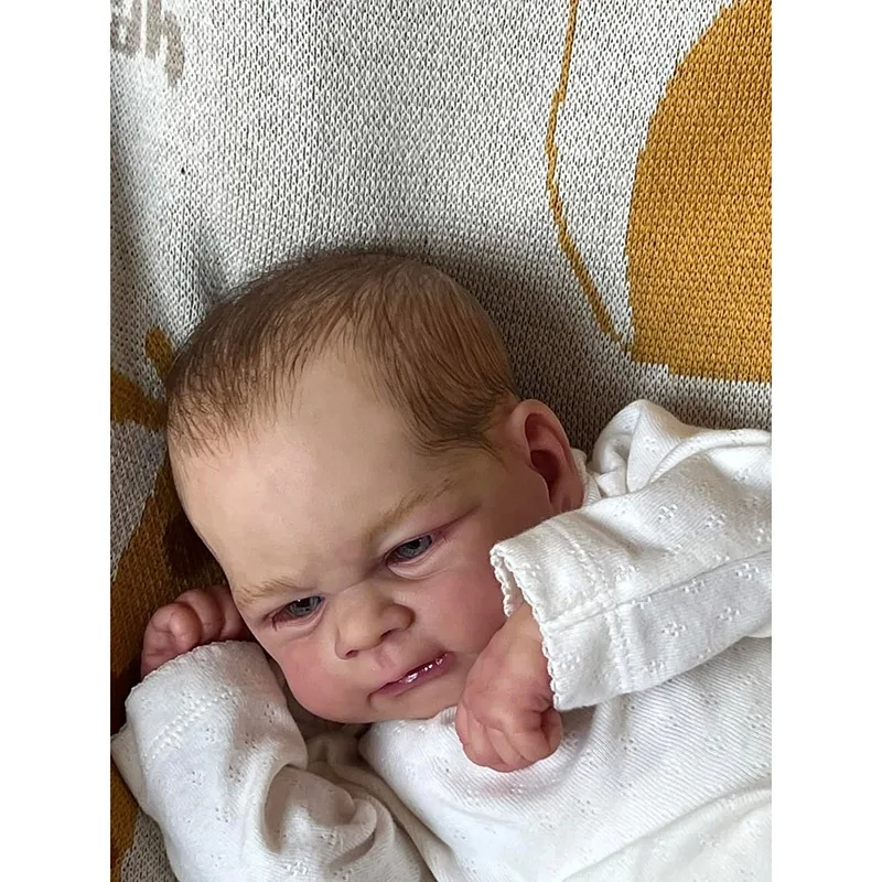 

19 Inch 48cm Full Vimyl Body Lifelike Boy Doll Elijah 3D Skin Visible Veins Collectible Art Doll