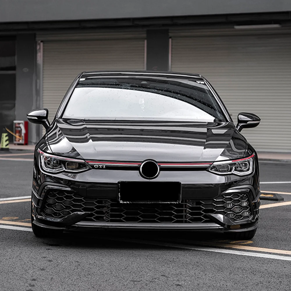 

For Volkswagen VW Golf 8 MK8 GTI R-Line 2020-2024 Front Bumper Air Knife Fog Light Cover Air Vent Trim Flap Canards Body Kits