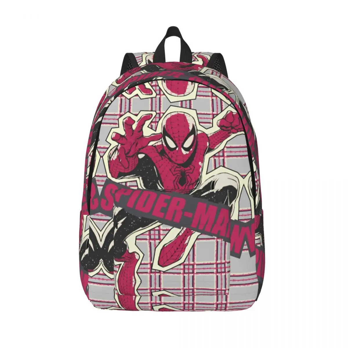 Spider Man Paper Cut Out Graphic Backpack Teen Breathable Backpacks Polyester Cute High School Bags Sport Colorful Rucksack